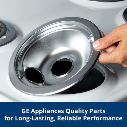 Ge Appliances GE3618CA Range 4-Piece Chrome Drip Pan Set - 4-Pack Includes 3 6" and 1 8" Pans