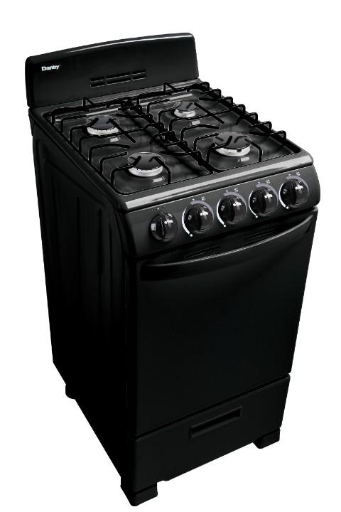 DR203BGLP Danby 20" Wide Gas Range in Black