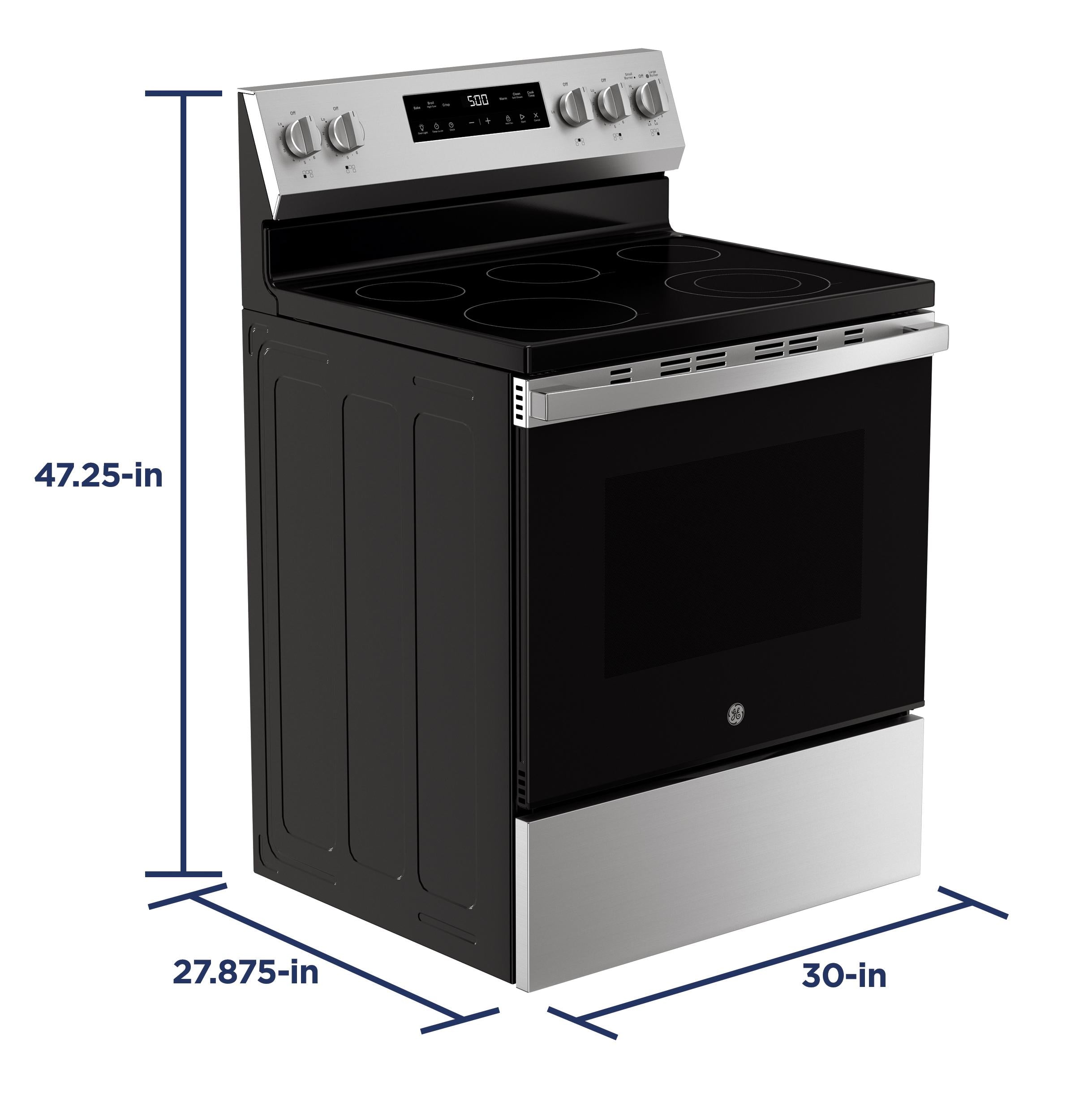 GRF500PVSS GE® 30" Free-Standing Electric Range with Crisp Mode