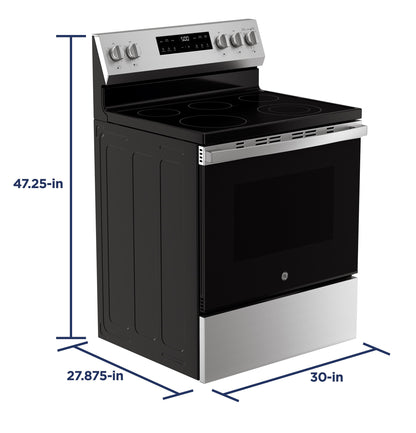 GRF500PVSS GE® ENERGY STAR® 30" Free-Standing Electric Range with Crisp Mode