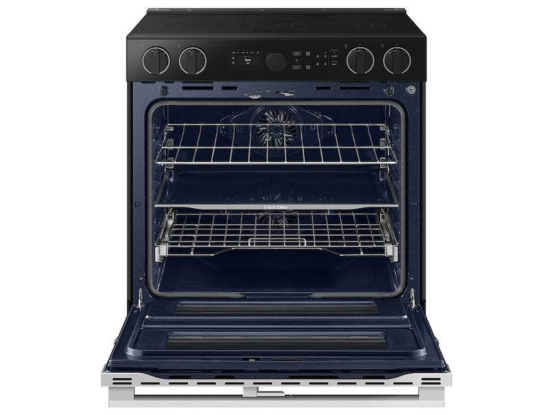 Samsung NSE6DG8550SR Bespoke Smart Slide-In Electric Range 6.3 cu. ft. with Flex Duo™ & Illuminated Precision Knobs in Stainless Steel