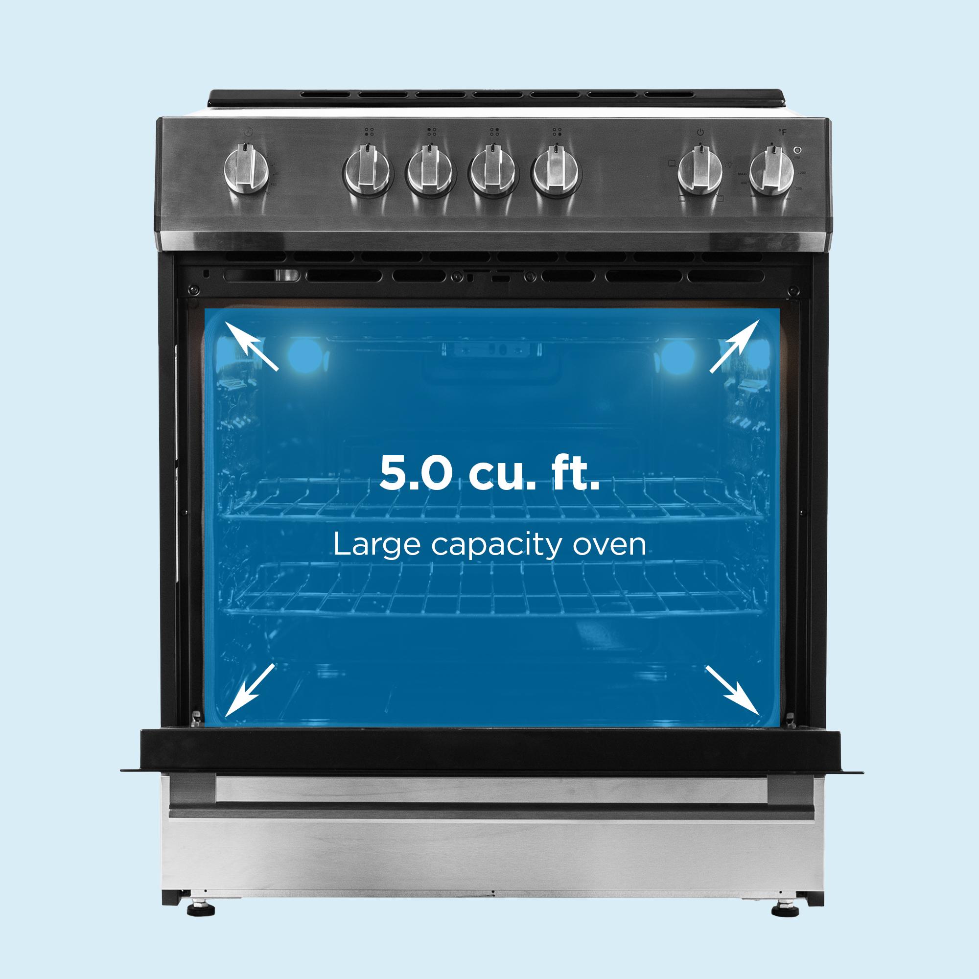 DRRM300BSS Danby 30 Slide in Smooth Top Electric Range with Knob Controls in Stainless Steel