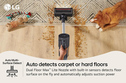 Lg C5323GW CordZero™ Q3 Cordless Stick Vacuum with Auto Multi-Surface Detect Dual Floor Max™ Lite Nozzle & LED Crevice Tool - Graphite