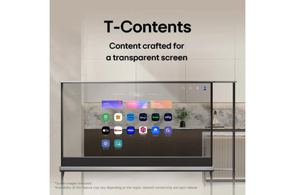 Lg OLED77T4PUA 77 Inch Class LG SIGNATURE OLED T: World's first Transparent 4K Smart TV 2024 with True Wireless Video & Audio Transfer