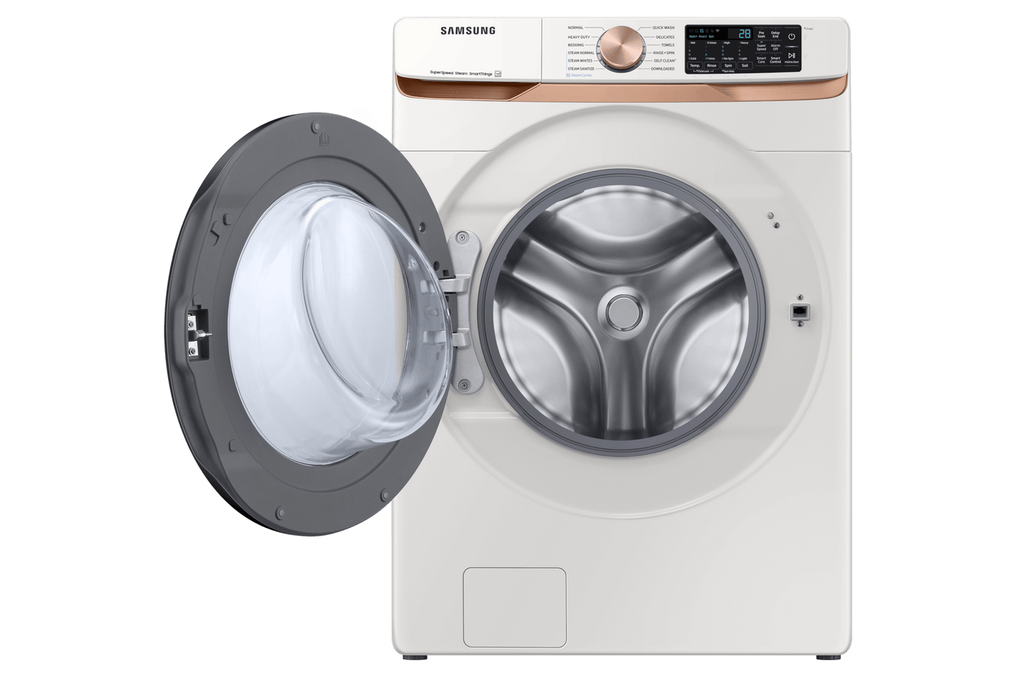Samsung WF50BG8300AE Front Load Washer Super Speed Wash  Steam Wash  5.0 cu.ft.