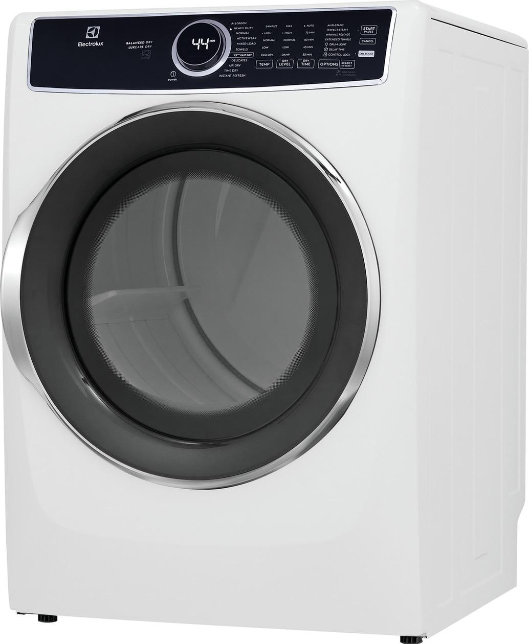 ELFE7537AW Electrolux Front Load Perfect Steam™ Electric Dryer with Predictive Dry™ and Instant Refresh - 8.0 Cu. Ft.