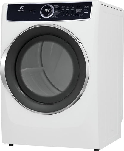 Electrolux ELFE7537AW Front Load Perfect Steam™ Electric Dryer with Predictive Dry™ and Instant Refresh - 8.0 Cu. Ft.