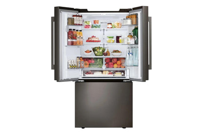 Lg LF25H6330D 25 cu. ft. 3-Door French Door Refrigerator with NEW Hybrid Handle Design and External Ice and Water Dispenser