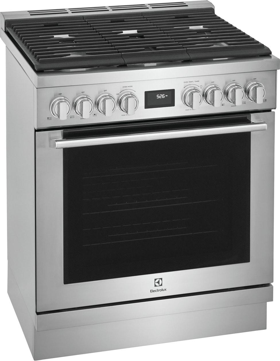 Electrolux ECFG3068AS 30" Front Control Freestanding Gas Range