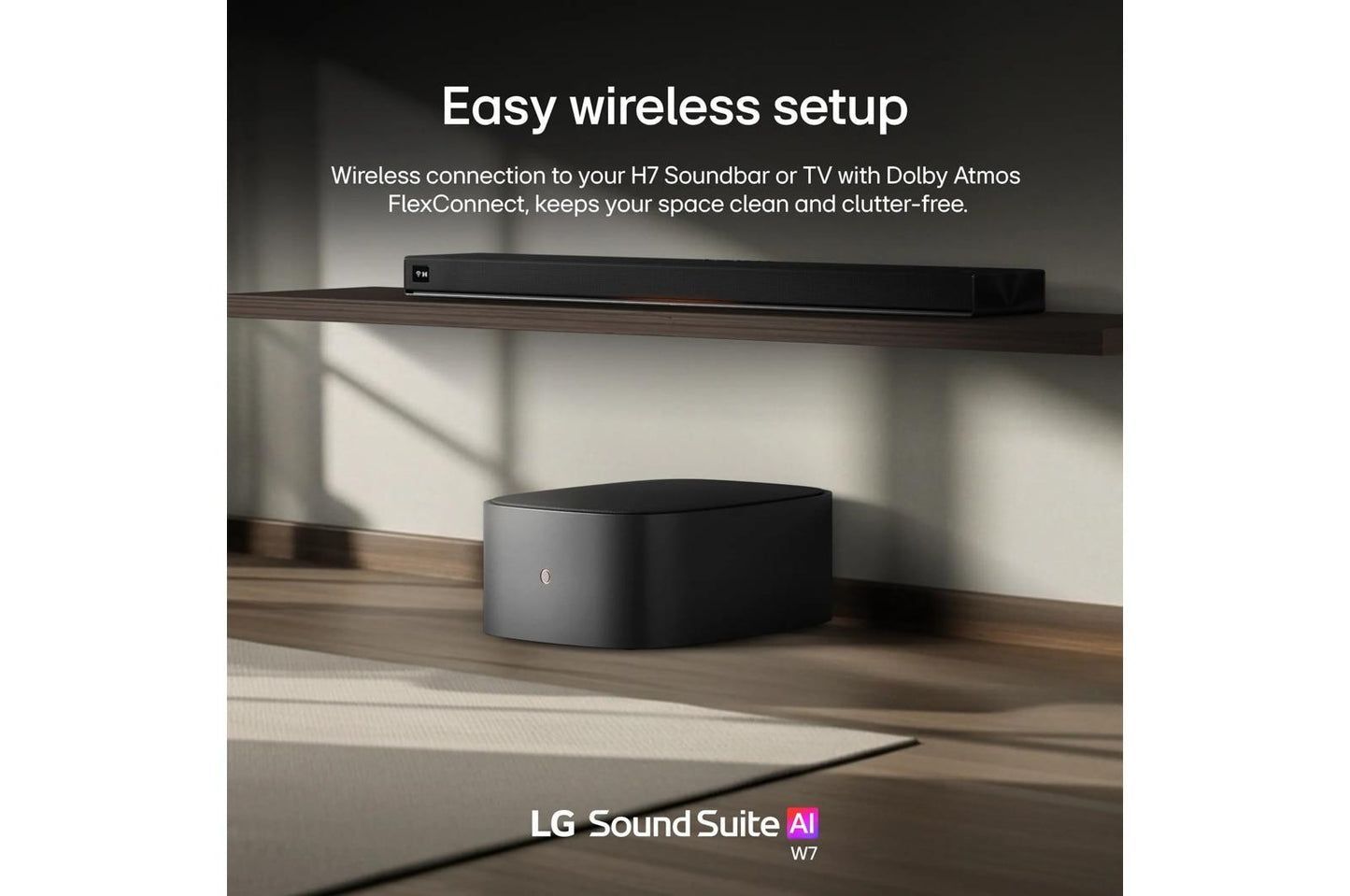 Lg W7 Sound Suite W7 8-Inch Subwoofer  Deep Bass  Wireless