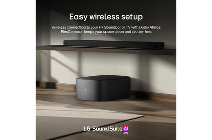 Lg W7 Sound Suite W7 8-Inch Subwoofer  Deep Bass  Wireless