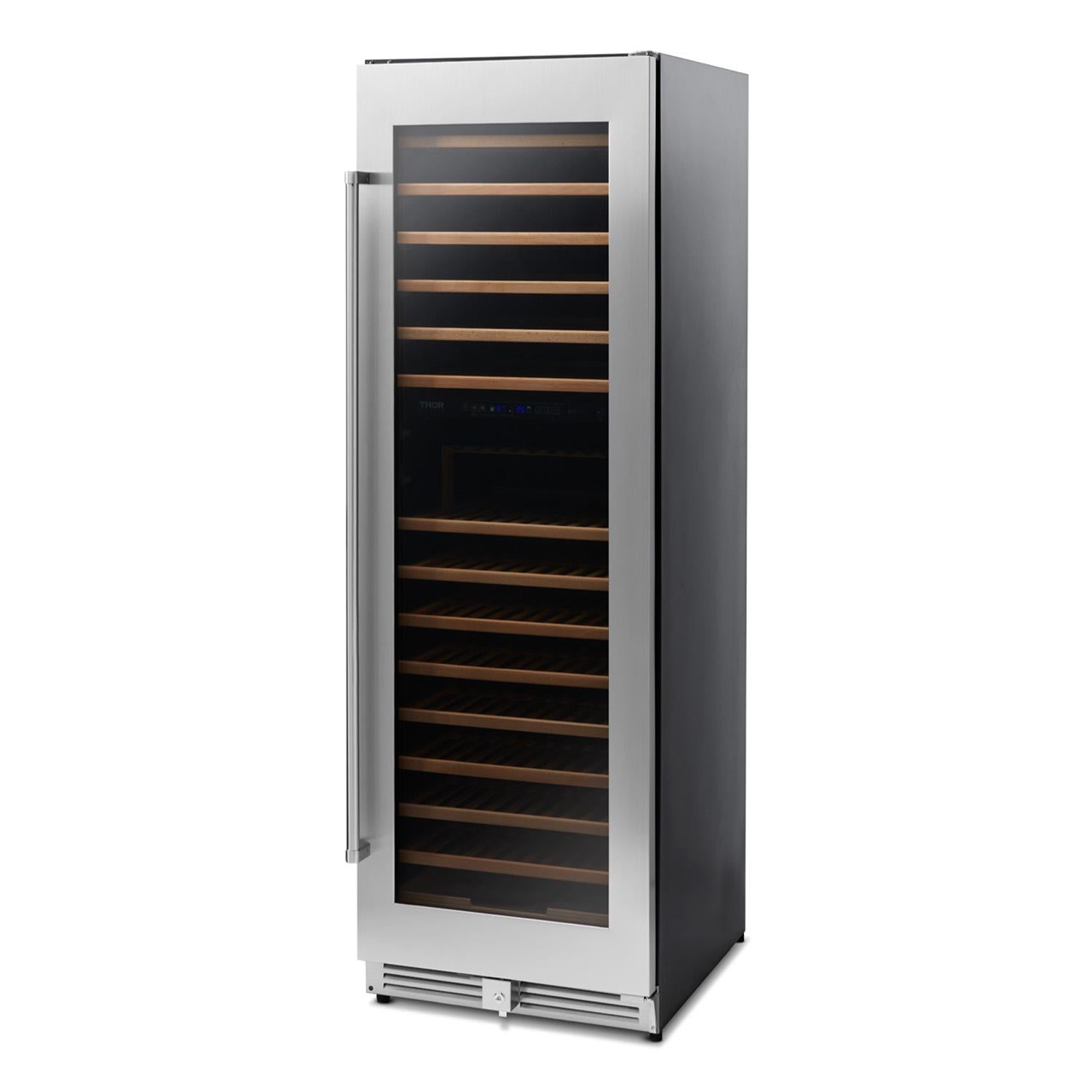 Thor Kitchen TWC2403DI 24 Inch Dual Zone Wine Cooler, 162 Wine Bottle Capacity - Model Twc2403di