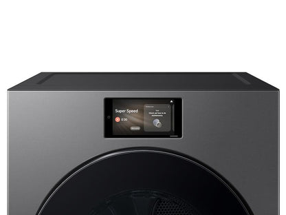 Samsung DV90F53AGS 7.6 cu. ft. Bespoke AI Ultra Capacity Front Load Gas Dryer with AI Home and AI OptiDry+ in Dark Steel