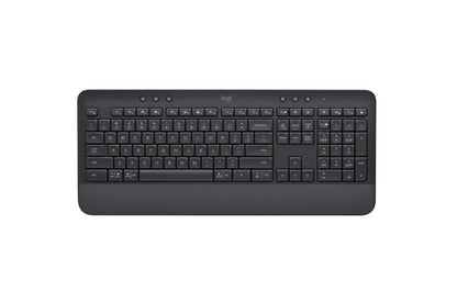 Lg 920010908 Logitech Signature K650 Comfort Full-Size Wireless Keyboard with Wrist Rest, BLE Bluetooth or Logi Bolt, Graphite