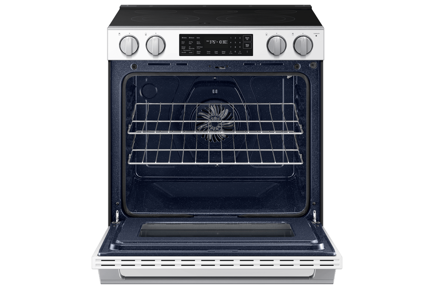 Samsung NSE80H63SW Bespoke Smart Slide-in Electric Range Pro Style Design  Air Fry Max  True Convection