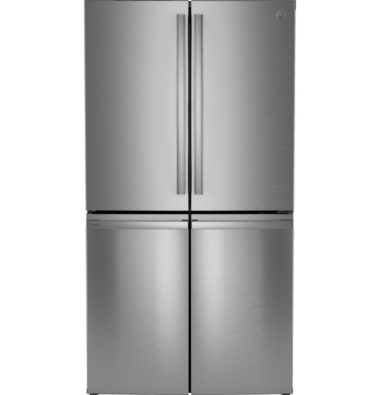 PHD23BYWFS GE Profile™ ENERGY STAR® 22.9 Cu. Ft. Counter-Depth Quad-Door Refrigerator with Dual-Dispense AutoFill Pitcher and Door in Door