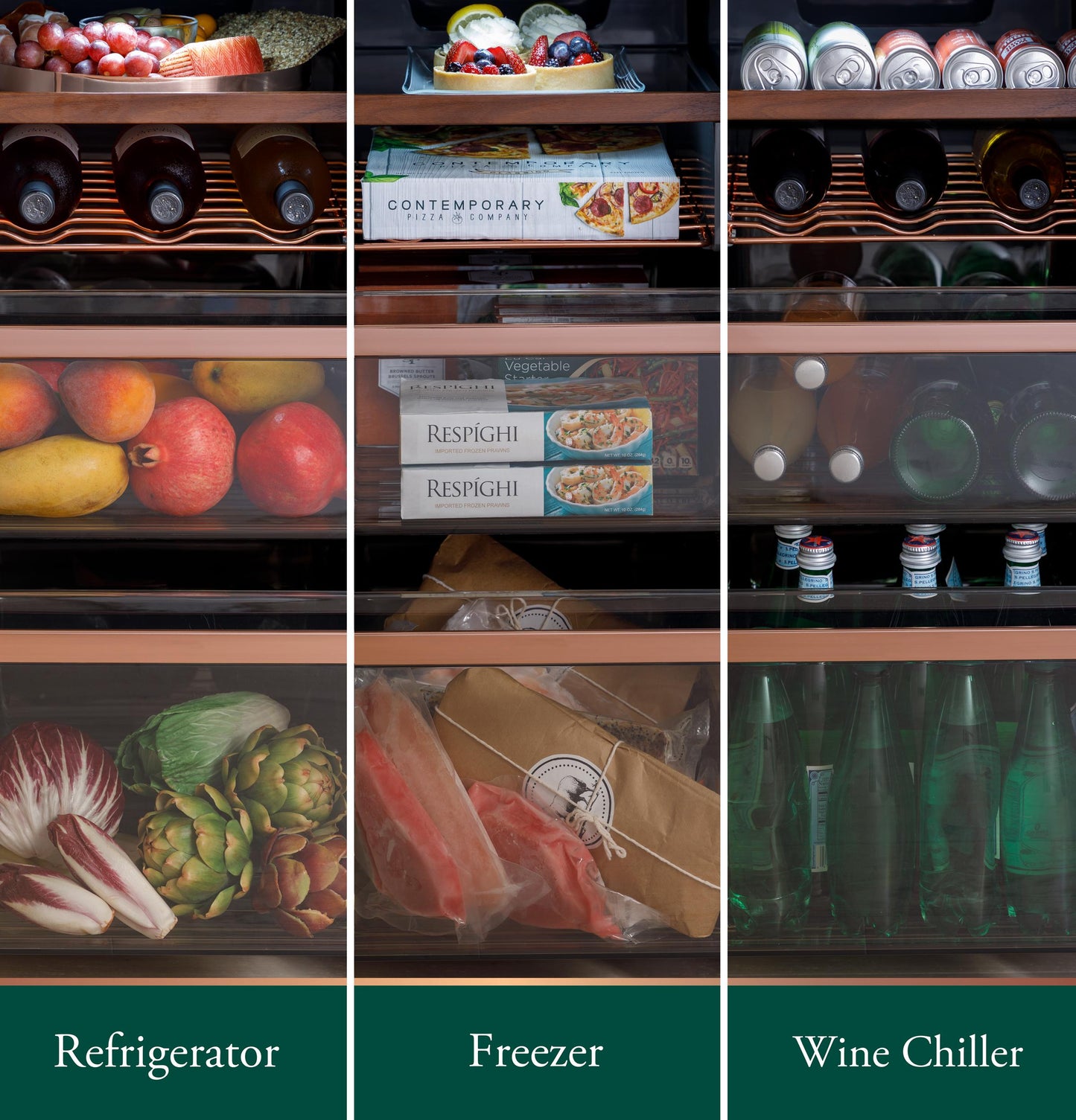 Cafe CHE23DM5WS5 CAF(EBACK)™ ENERGY STAR® 22.9 Cu. Ft. Smart Counter-Depth Quad-Door Refrigerator in Platinum Glass with Dual-Dispense AutoFill Pitcher