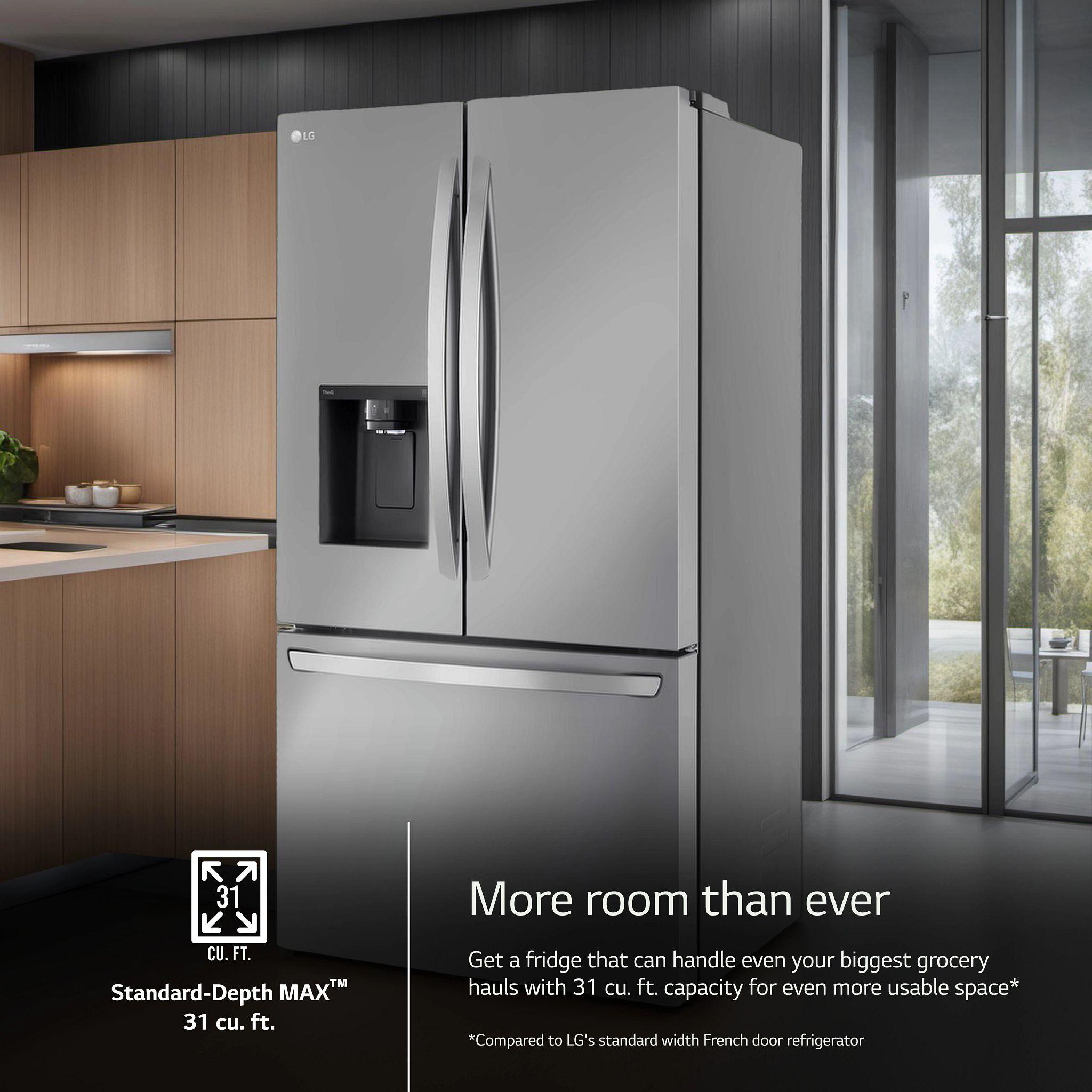 Lg LRFXS3106S 31 cu. ft. Smart Standard-Depth MAX™ French Door Refrigerator with Dual Ice