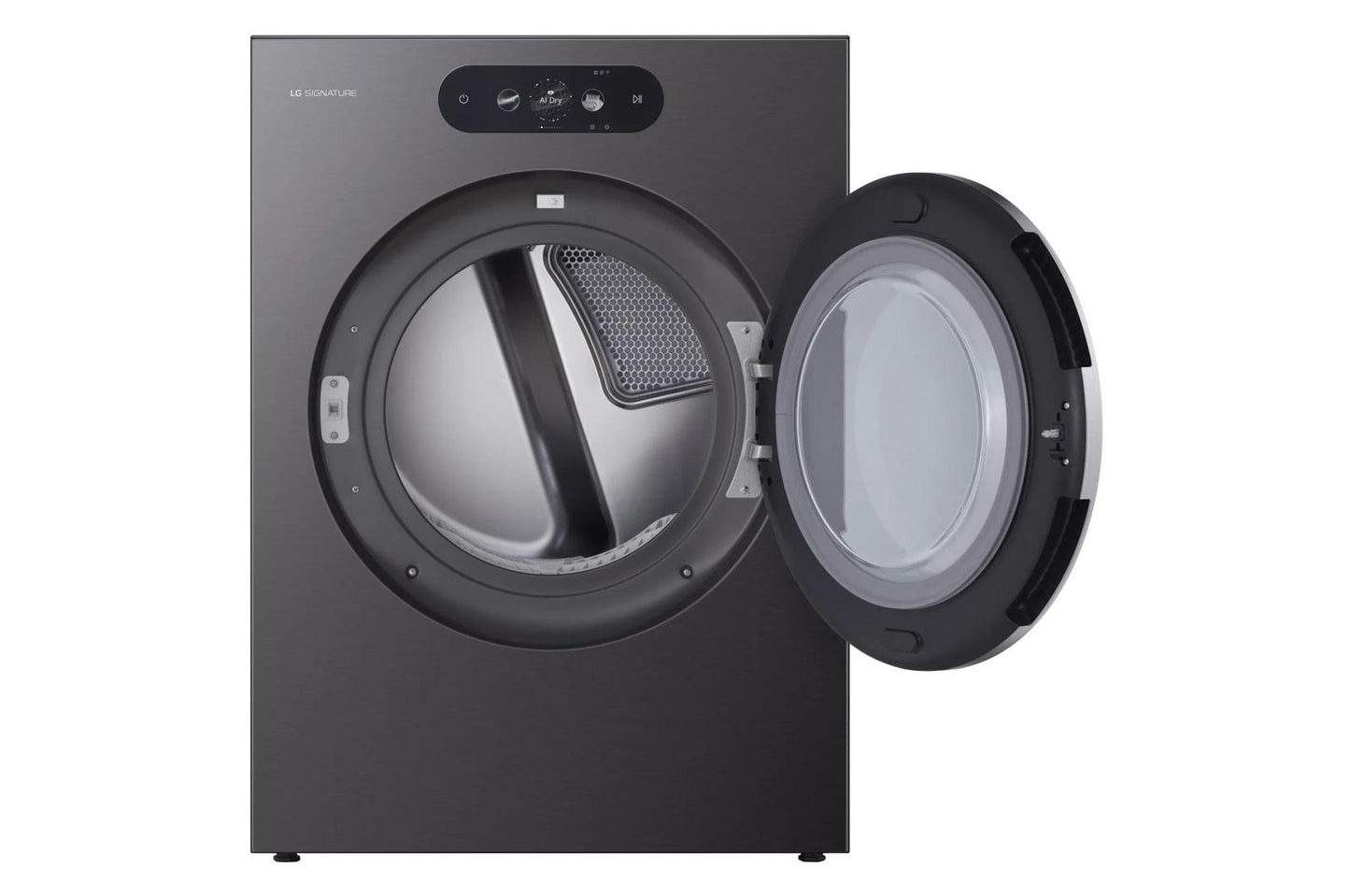 DLGX9901B LG SIGNATURE 9.0 cu. ft. Mega Capacity Smart Front Load Gas Dryer with Built-In Intelligence, TurboSteam® and Touch LCD Control