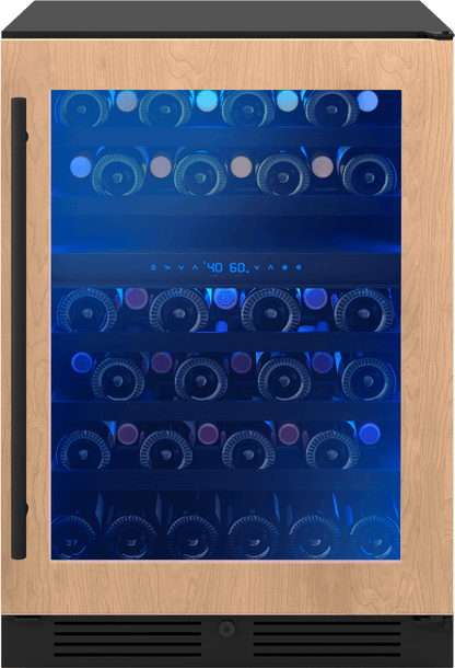 Zephyr PRW24C02CPG Presrv Wine Cooler, 24in UC, Panel Ready+Gls, 2Z