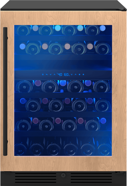 Zephyr PRW24C02CPG Presrv Wine Cooler, 24in UC, Panel Ready+Gls, 2Z