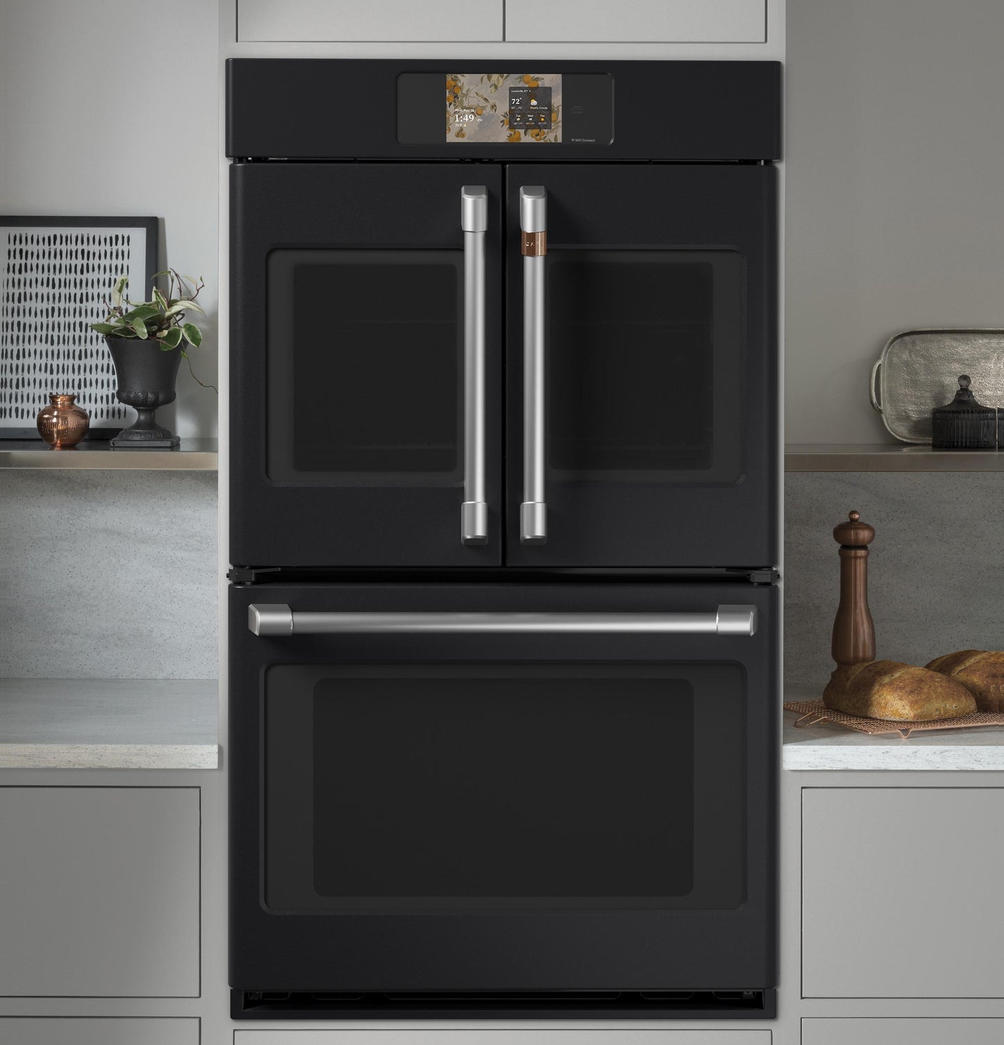 Cafe CTD90FP3ZD1 CAF(EBACK)™ Professional Series 30" Smart Built-In Convection French-Door Double Wall Oven