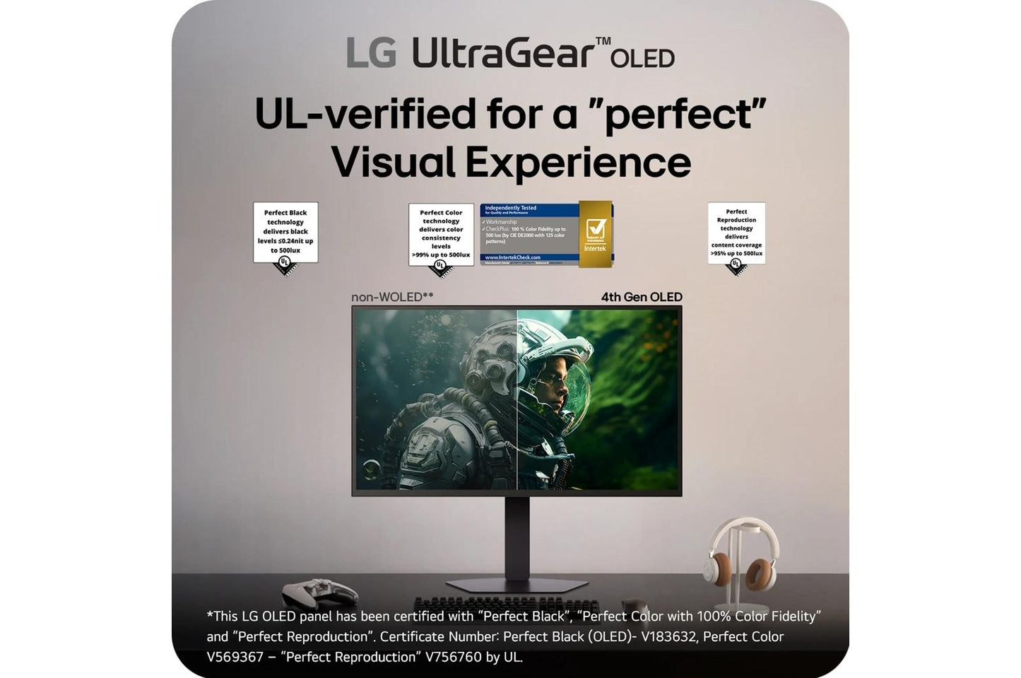 Lg 27GX790BB 27 Inch UltraGear™ OLED Dual Mode QHD 540Hz or HD 720Hz 0.02ms G-Sync® Compatible DisplayPort 2.1 Gaming Monitor