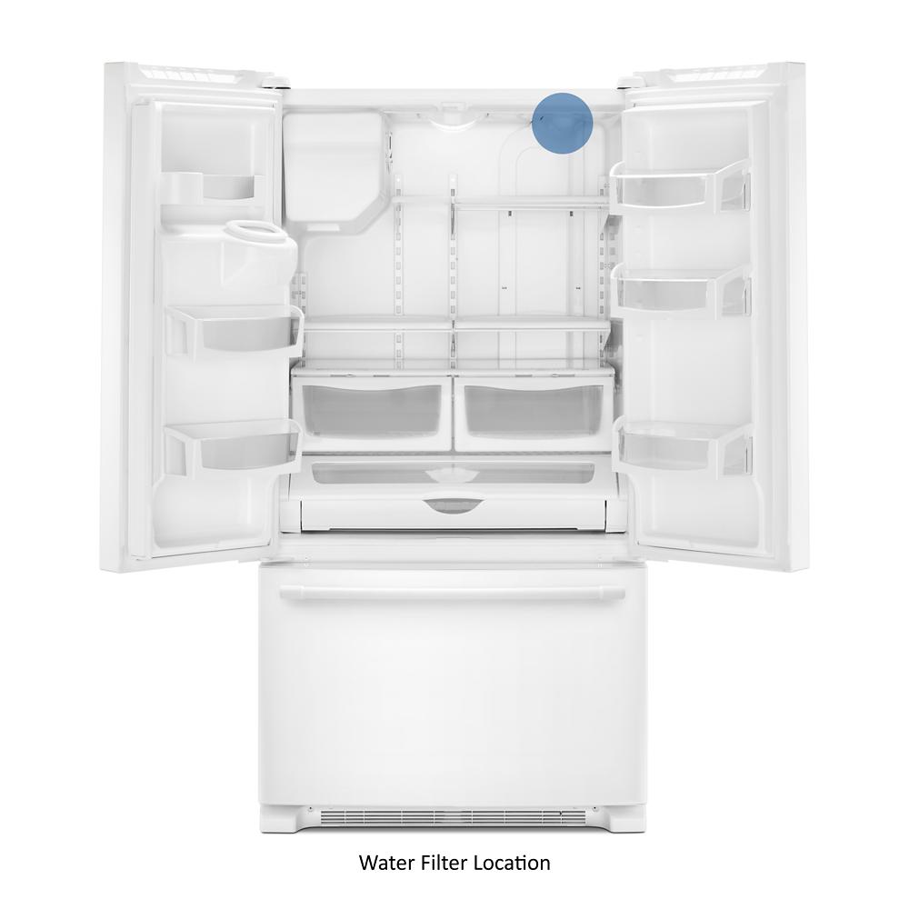 Maytag MFI2570FEW 36- Inch Wide French Door Refrigerator with PowerCold® Feature - 25 Cu. Ft.