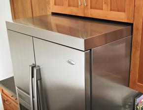 25 cu. ft. Side-by-Side Refrigerator Side Panel Kit - Stainless Steel