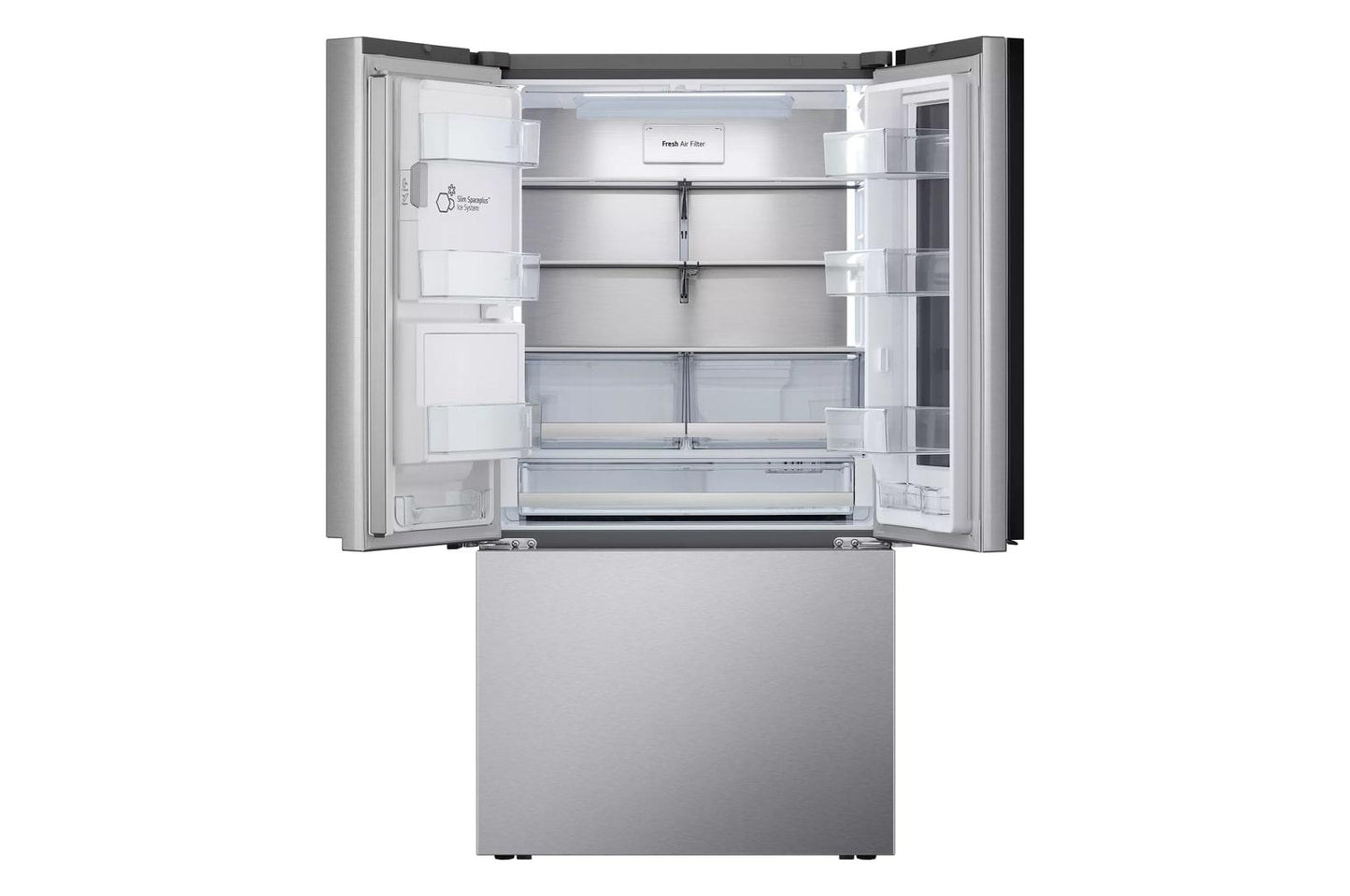 Lg 31 cu. ft. Smart Standard-Depth MAX™ French Door Refrigerator with Four Types of Ice and Mirror InstaView®