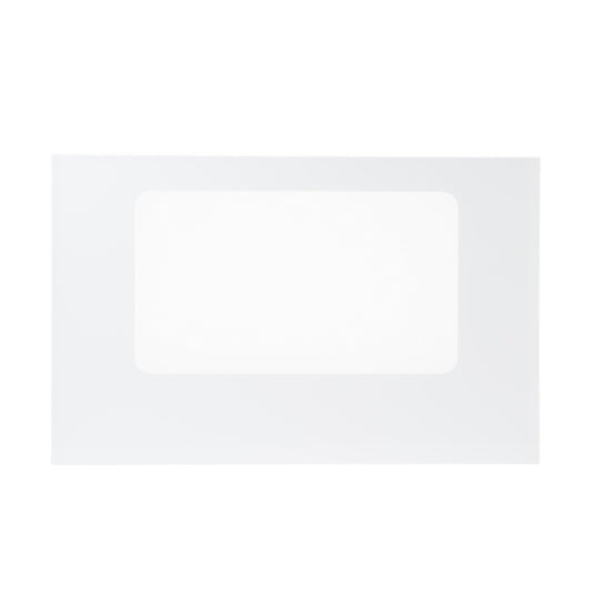 Ge Appliances WB57K5 Oven outer door glass - white color
