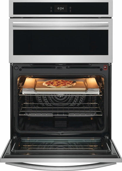 Frigidaire GCWM3070AF 30" Electric Wall Oven and Microwave Combination with Stone-Baked Pizza
