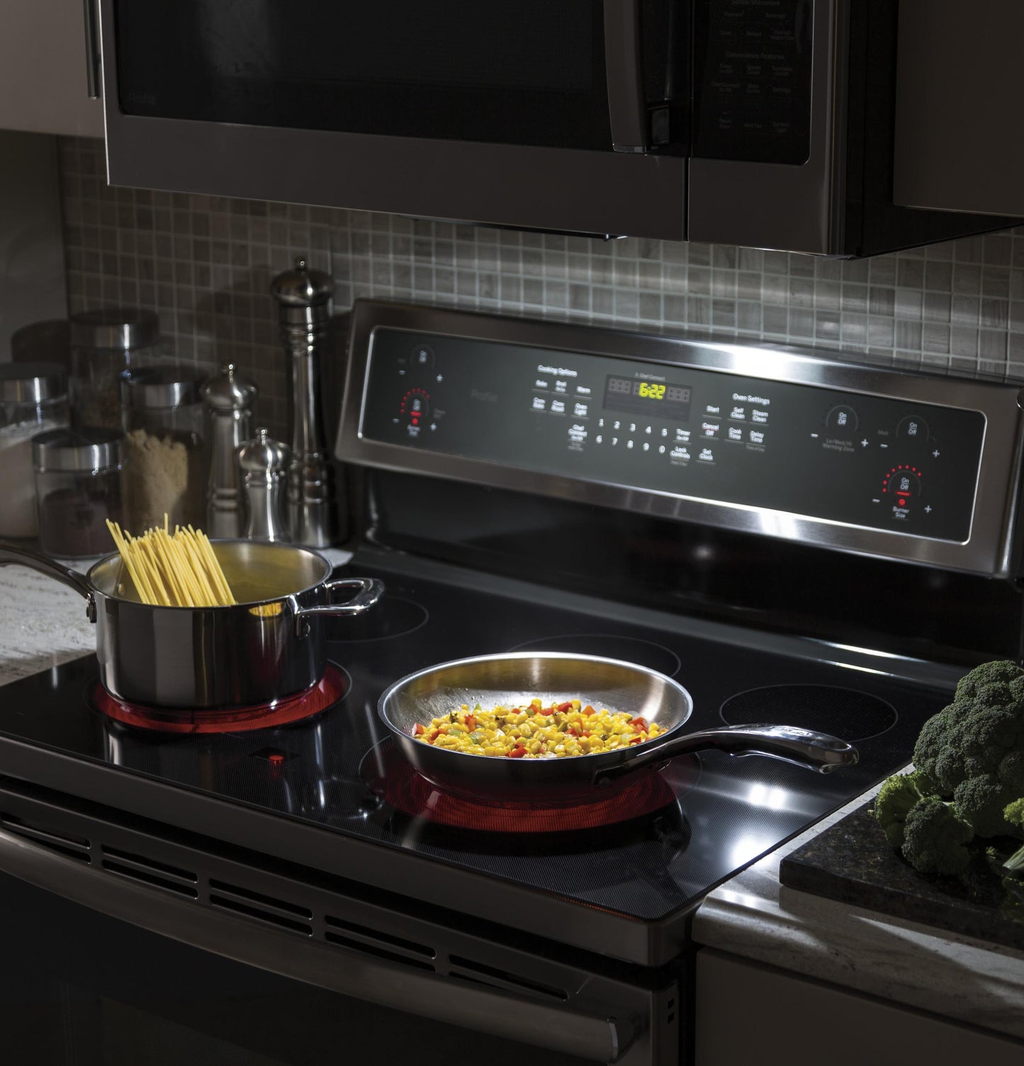 PVM9179SKSS GE Profile™ 1.7 Cu. Ft. Convection Over-the-Range Microwave Oven