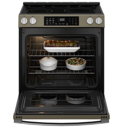 GRS600AVES GE® ENERGY STAR® 30" Slide-In Electric Convection Range with No Preheat Air Fry and EasyWash™ Oven Tray