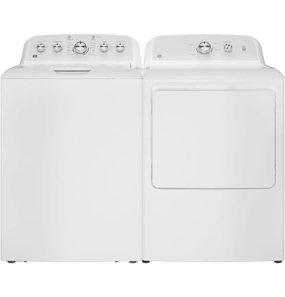 GTX38GASWWS GE® 6.2 cu. ft. Capacity Gas Dryer with Up To 120 ft. Venting and Shallow Depth