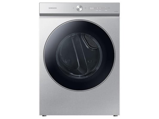Samsung DVG53BB8900T Bespoke 7.6 cu. ft. Ultra Capacity Gas Dryer with AI Optimal Dry and Super Speed Dry in Silver Steel