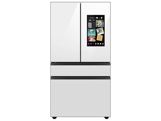 Samsung RF29BB890012 Bespoke 4-Door French Door Refrigerator (29 cu. ft.) with Family Hub™ in White Glass