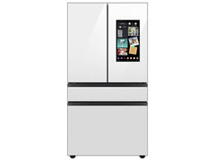 Samsung RF29BB890012 Bespoke 4-Door French Door Refrigerator (29 cu. ft.) with Family Hub™ in White Glass