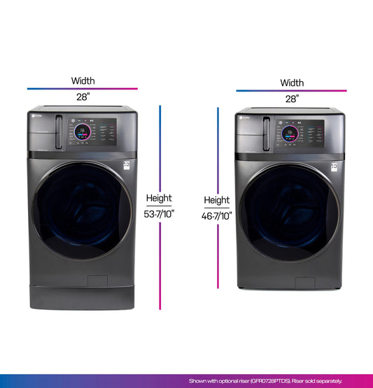 PFQ97HSPVDS GE Profile ENERGY STAR 4.8 cu. ft. Capacity UltraFast Combo with Ventless Inverter Heat Pump Technology Washer/Dryer