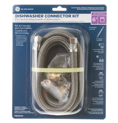 Ge Appliances PM28X326 6' Universal Dishwasher Connector Kit with Adapter
