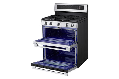 Lg LDGL6924Y 6.9 cu. ft. Smart Gas Double Oven Freestanding Range with ProBake Convection®, Air Fry & Air Sous Vide
