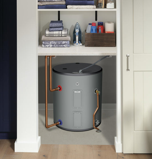 GE40L08BSM GE® 36 Gallon Side Port Lowboy Electric Water Heater