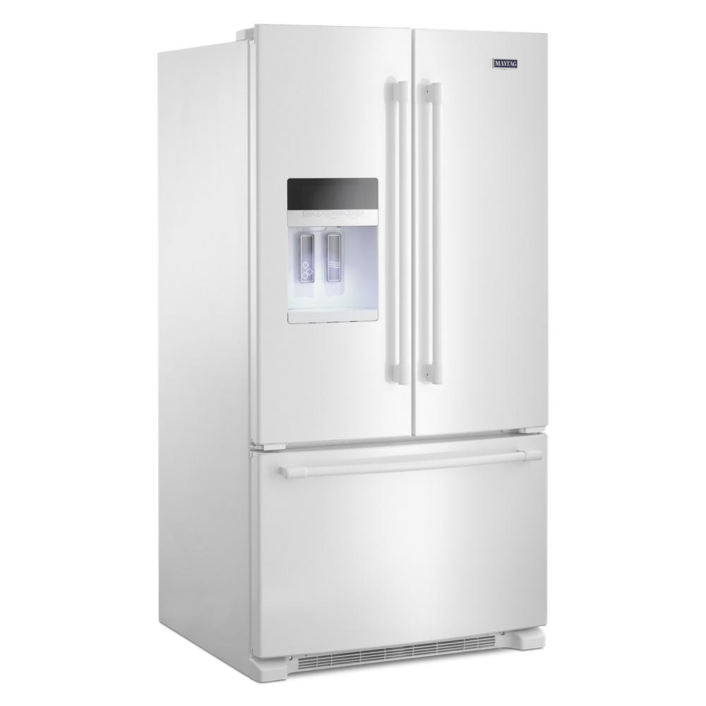 Maytag MFI2570FEW 36- Inch Wide French Door Refrigerator with PowerCold® Feature - 25 Cu. Ft.