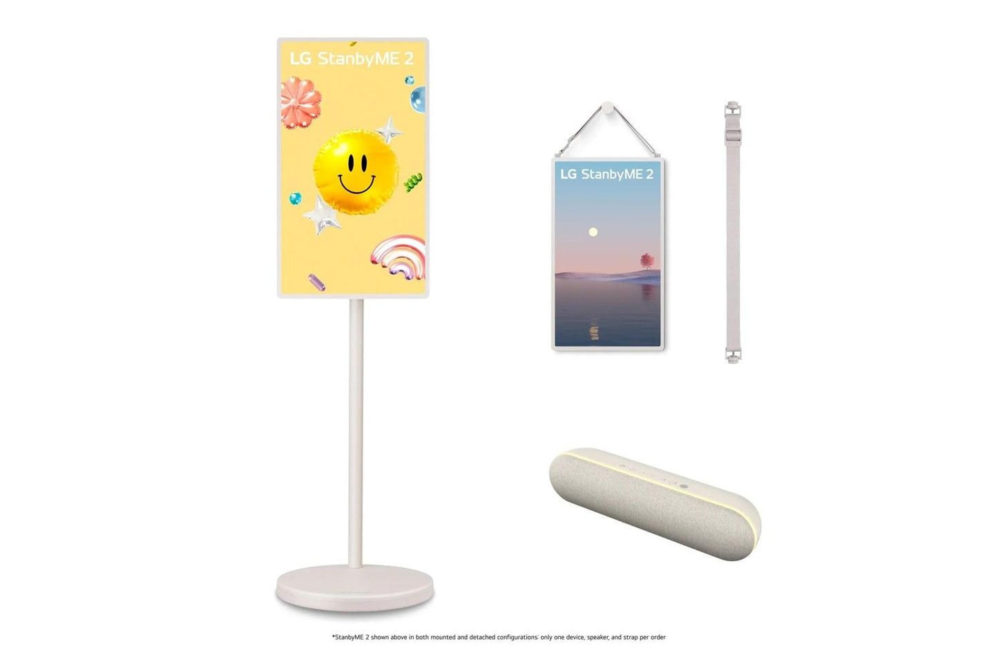 Lg 27LX6TYGAWS25XAXT7SAUSALLC StanbyME 2 27 Inch Portable Smart Touch Screen with Carry Strap & XT7 Bluetooth Speaker