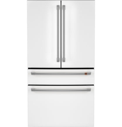 Cafe CJE23DP4WW2 CAF(EBACK)™ ENERGY STAR® 23.2 Cu. Ft. Smart Counter-Depth 4-Door French-Door Refrigerator With Dual-Dispense AutoFill Pitcher