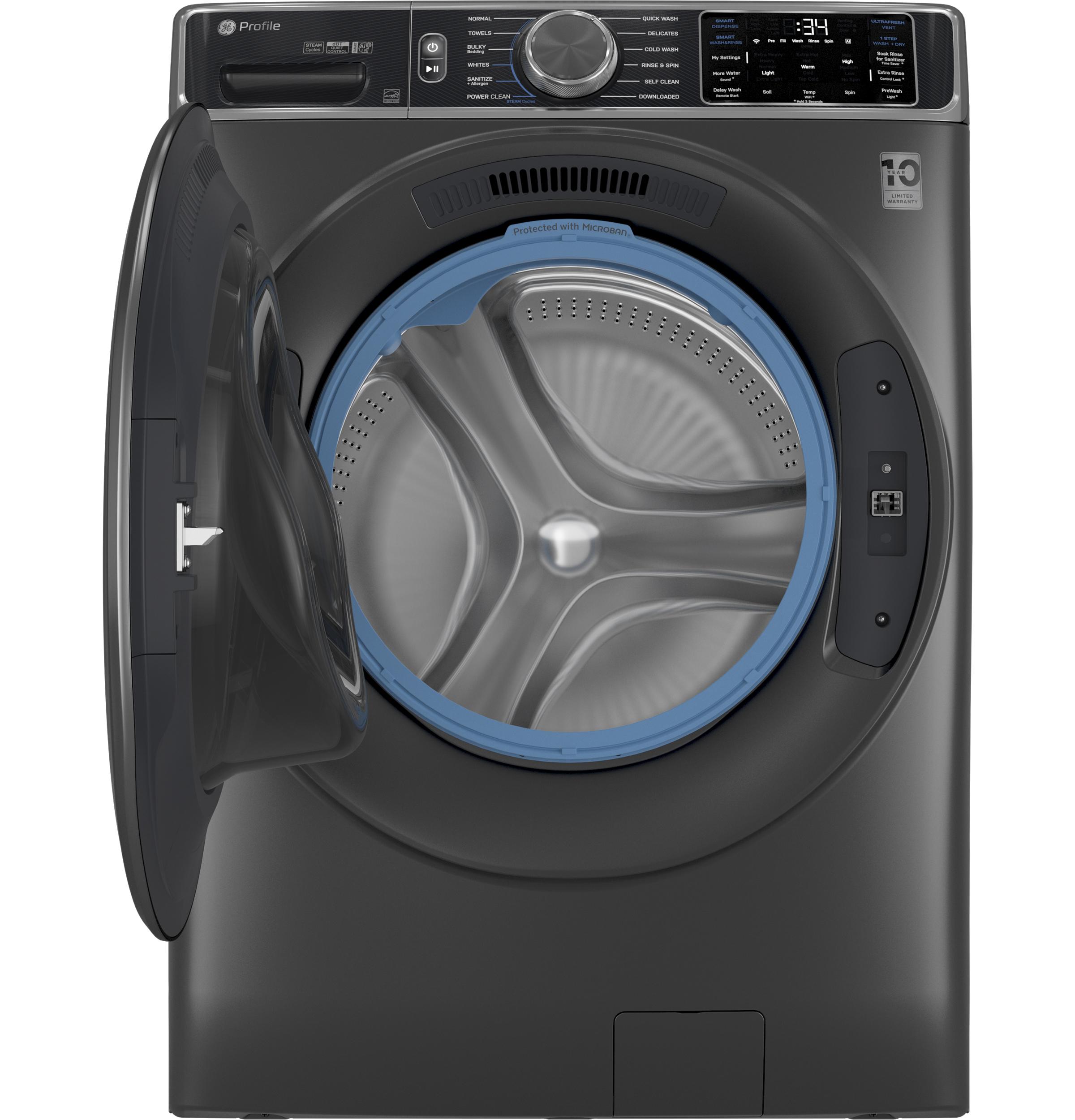 PFW955SPWDS GE Profile™ 5.5 cu. ft. Capacity Smart Front Load ENERGY STAR® Steam Washer with UltraFresh Vent System+ and Smart Wash & Smart Rinse