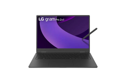 16T90TPKAPB2U1 LG gram Pro 2-in-1 16 Inch, Windows 11 Pro, Lightweight Laptop, Intel® Core™ Ultra 5, 16GB RAM, 512 GB SSD, Black