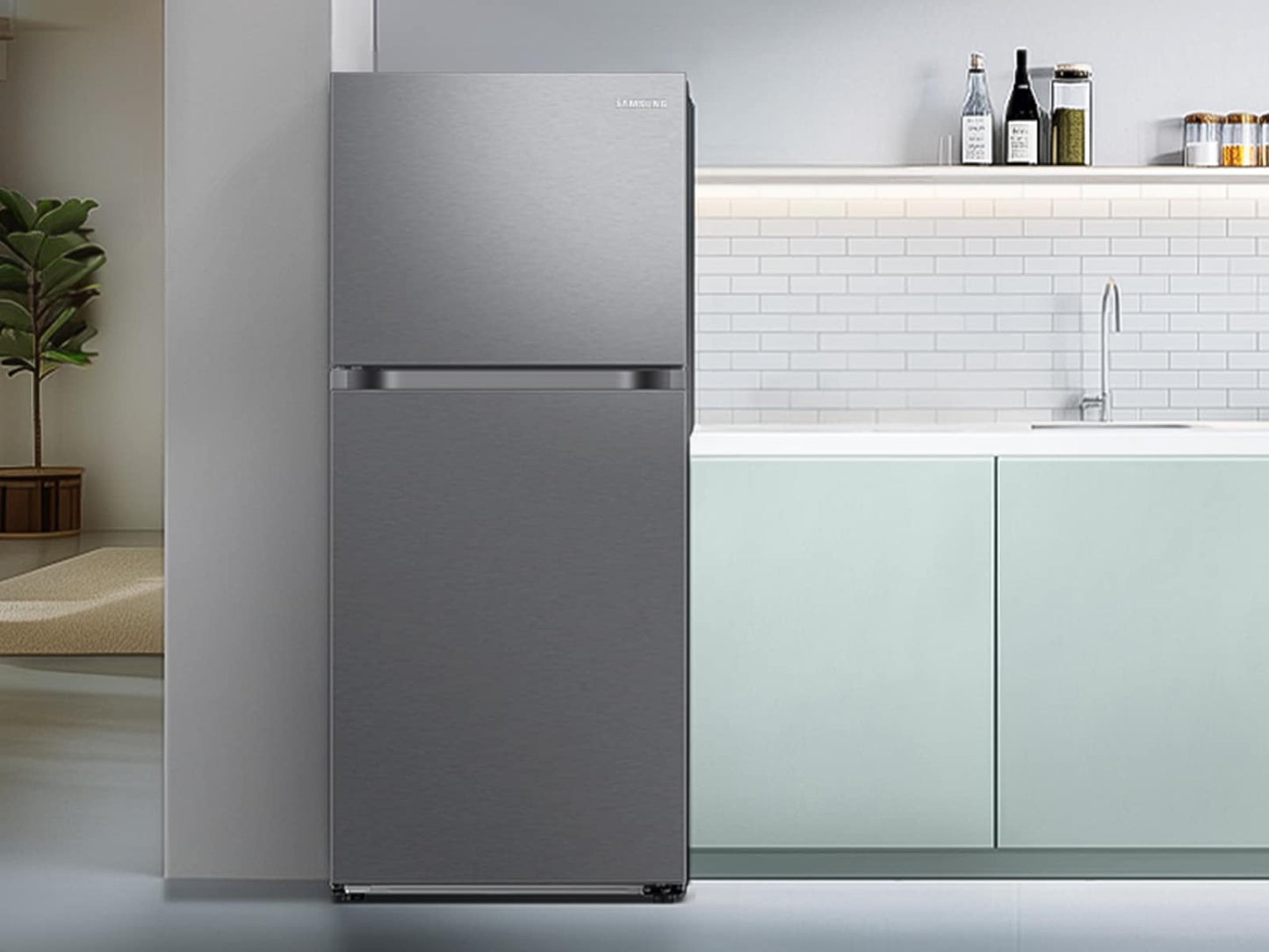 Samsung RT18DG6700SR Bespoke AI Top Freezer All-Around Cooling  Auto Ice Maker  18 cu.ft.