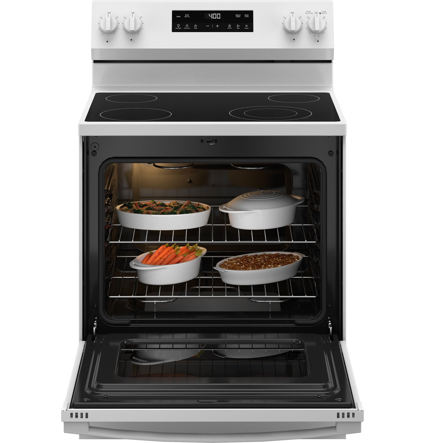 GRF400SVWW GE® ENERGY STAR® 30" Free-Standing Electric Range