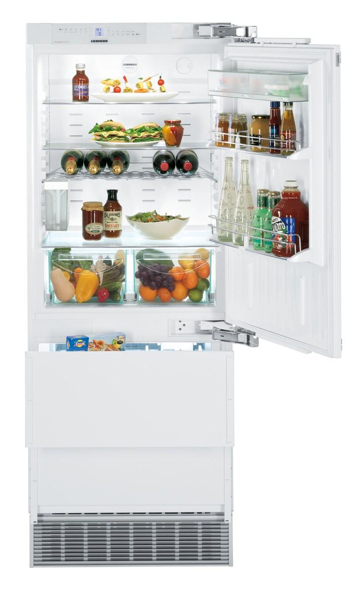 Liebherr Combined refrigerator-freezer with NoFrost for integrated use